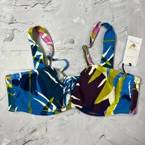 NEW Shade & Shore Bikini Top 34C Multicolor Underwire Removable Pads TARGET NWT